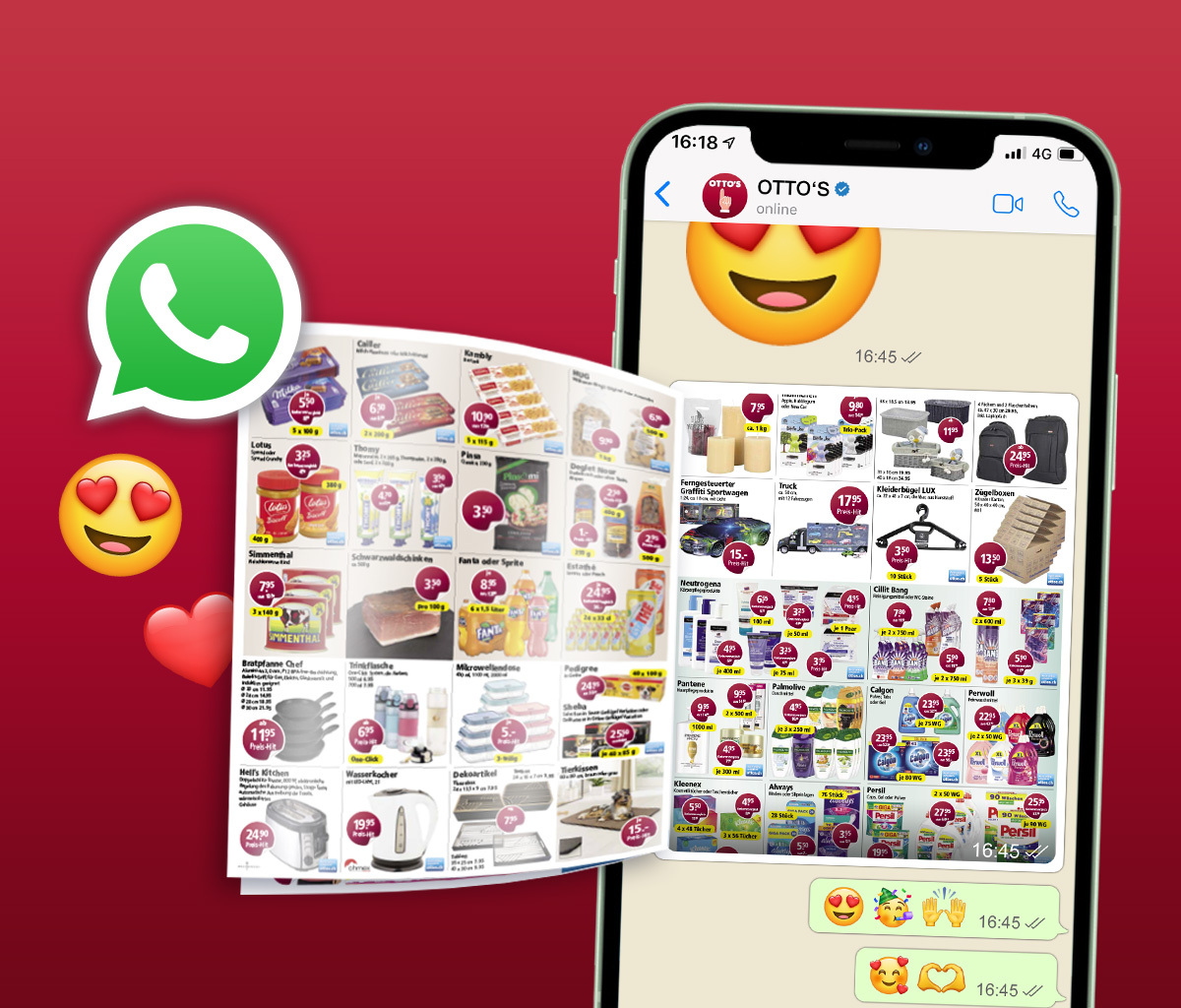 WhatsApp Newsletter mit aktuellen Aktionen und Angeboten – digitale Prospekte bequem aufs Smartphone erhalten und keine Deals verpassen