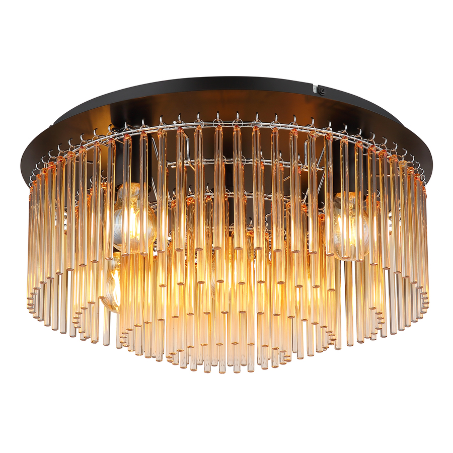 Deckenleuchte Gorley, amber Ø 50 cm