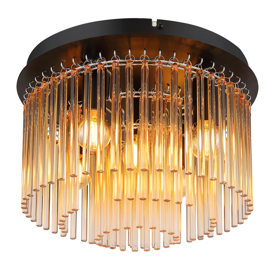 Deckenleuchte Gorley, amber Ø 32 cm