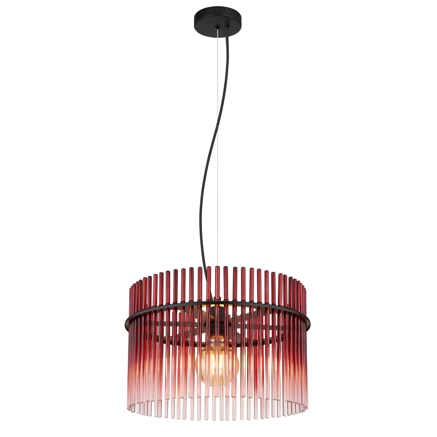 Hängeleuchte Gorley, rot Ø 40 cm