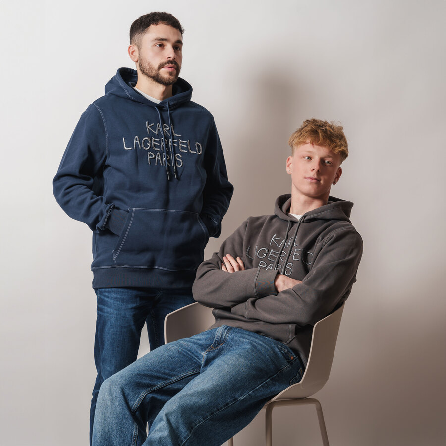 Karl Lagerfeld Herren-Hoodie Stickerei