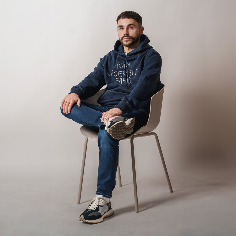 Karl Lagerfeld Herren-Hoodie Stickerei