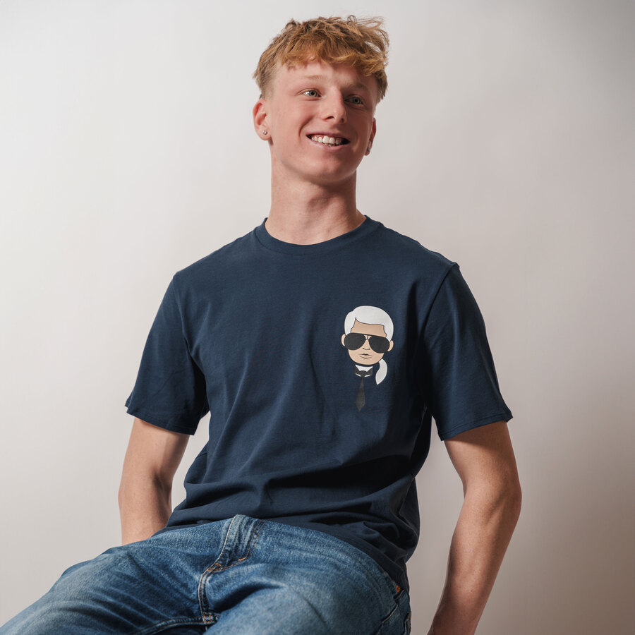 Karl Lagerfeld Herren-T-Shirt Head