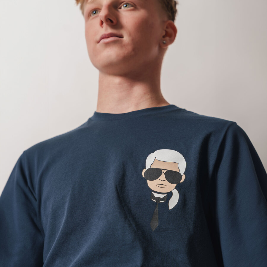 Karl Lagerfeld Herren-T-Shirt Head